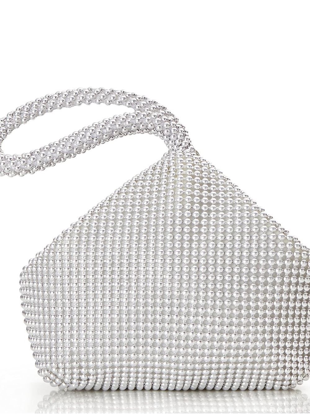 BABEYOND Women's Beaded Clutch Triangle Evening Bags Classy Wristlet Purse
